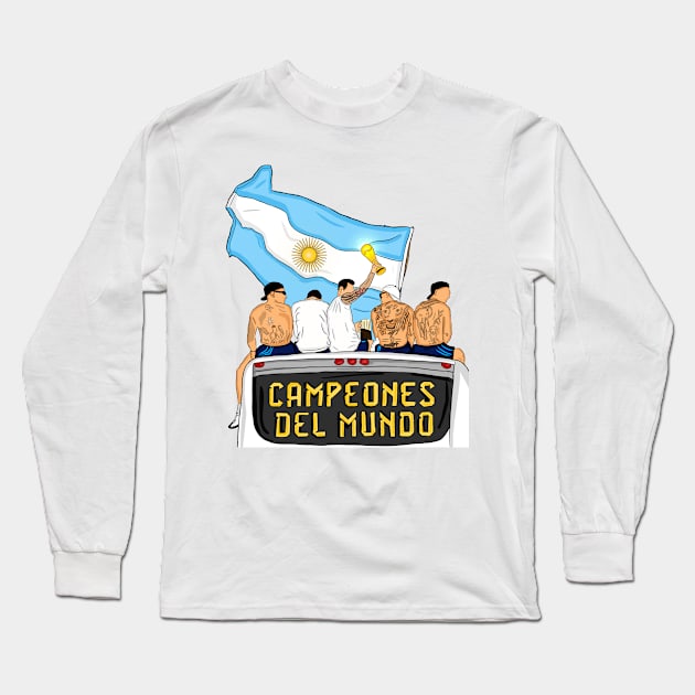 vamo vamo campeones Long Sleeve T-Shirt by artistbarcagirl